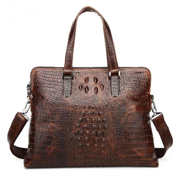 european and american trend new fashion retro crocodile leather men's bag men's business handbag first layer leather crossbody bri
european and american trend new fashion retro crocodile leather men's bag men's business handbag first layer leather crossbody bri