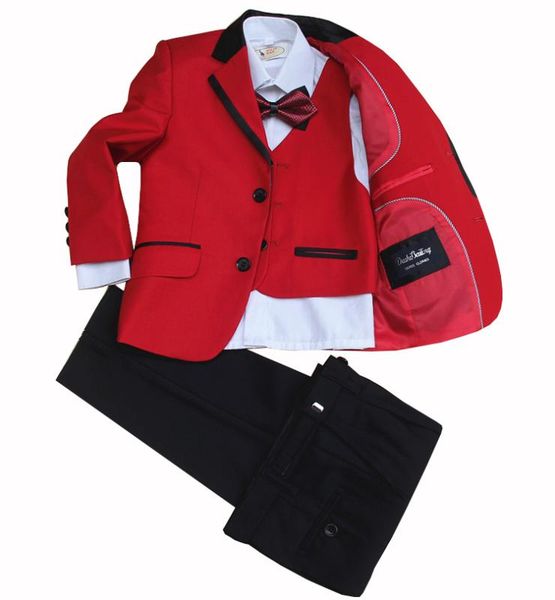 kids birthday wedding suits jacket+vest+pant+tie clothing set flower boys formal dress children tuxedo piano performance costume, White
kids birthday wedding suits jacket+vest+pant+tie clothing set flower boys formal dress children tuxedo piano performance costume, White