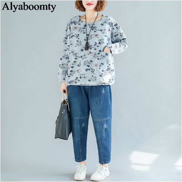 mori girl plus size autumn spring women o neck oversized baggy hoodies floral print casual vintage pocket cotton sweatshirt, Black
mori girl plus size autumn spring women o neck oversized baggy hoodies floral print casual vintage pocket cotton sweatshirt, Black