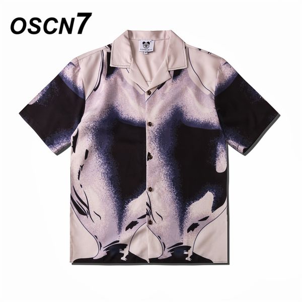 oscn7 casual street printed short sleeve shirt men 2020 hawaii beach oversize women fashion harujuku shirts for men csd08, White;black
oscn7 casual street printed short sleeve shirt men 2020 hawaii beach oversize women fashion harujuku shirts for men csd08, White;black