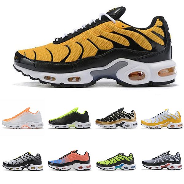 Tn Chaussures Golden tn plus Mens Running Shoes Triple Black Bee Yellow Man Youth Trainers Fly Designer Sports Outdoor Sneakers Size 7-12
Tn Chaussures Golden tn plus Mens Running Shoes Triple Black Bee Yellow Man Youth Trainers Fly Designer Sports Outdoor Sneakers Size 7-12
