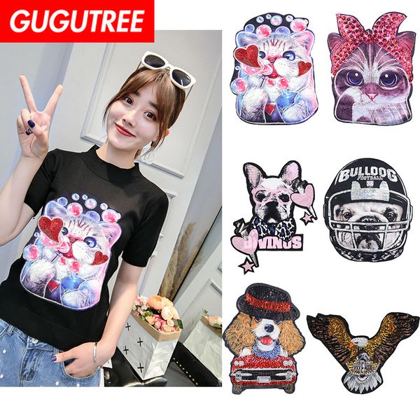 gugutree printed embroidery big dogs cats eagle patch animal cartoon patches badges applique patches for clothing dxl-55, Black
gugutree printed embroidery big dogs cats eagle patch animal cartoon patches badges applique patches for clothing dxl-55, Black