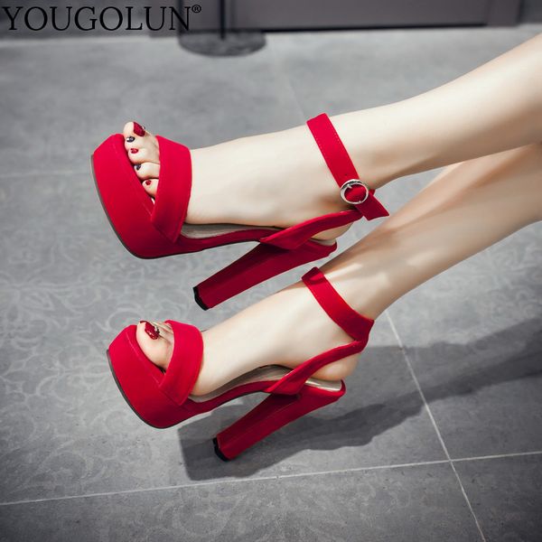 women ankle strap sandals summer high thick heels woman red black buckle rubber high heels c226 open toe platform party shoes
women ankle strap sandals summer high thick heels woman red black buckle rubber high heels c226 open toe platform party shoes