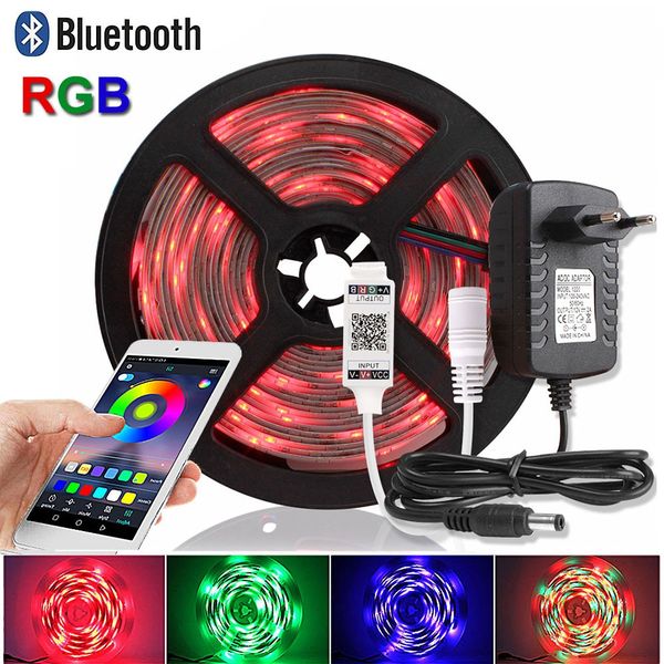 rgb led strip 2835 dc 12v 60 leds/m 5m waterproof flexible ribbon tira led light strip tape bluetooth controller + power adapter
rgb led strip 2835 dc 12v 60 leds/m 5m waterproof flexible ribbon tira led light strip tape bluetooth controller + power adapter