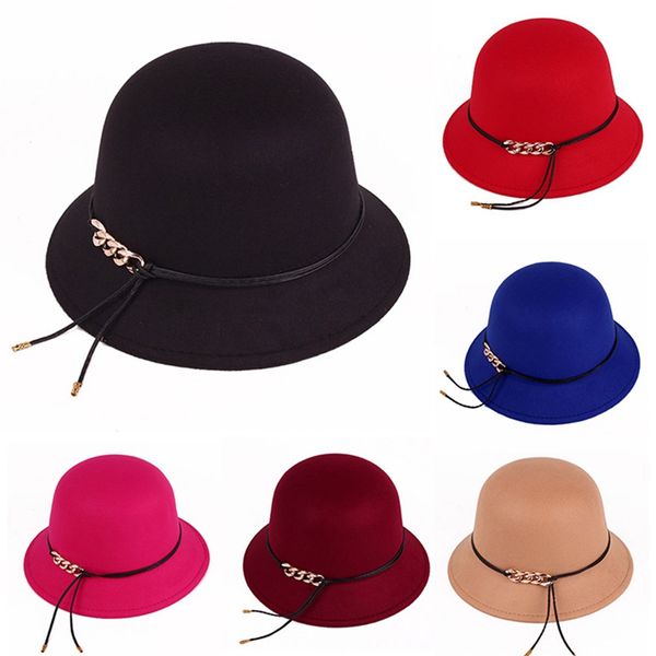 new fashion autumn and winter women's hats wool hats solid color chain round woolen hat, Blue;gray
new fashion autumn and winter women's hats wool hats solid color chain round woolen hat, Blue;gray