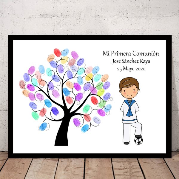 customized theme name date kids football mi primera comunion fingerprint diy canvas guestbook for first holy communion souvenir
customized theme name date kids football mi primera comunion fingerprint diy canvas guestbook for first holy communion souvenir