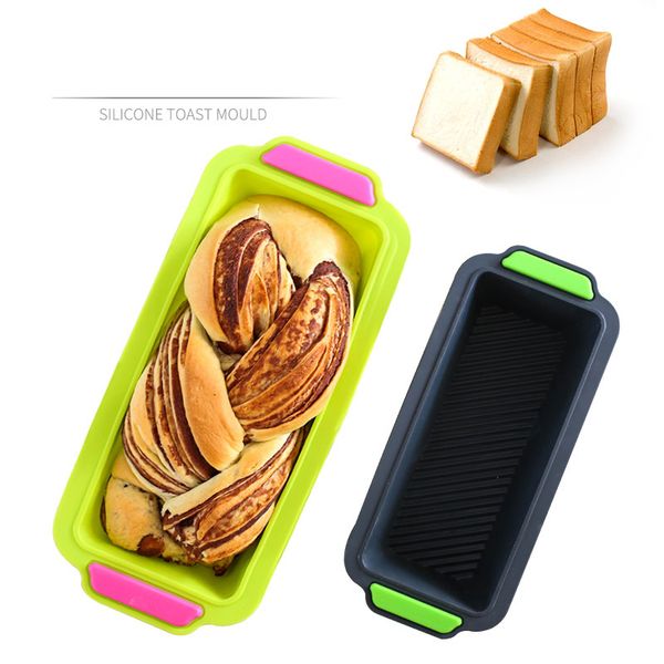 silicone toast bread mold non stick rectangular bread baking tray high temperature resistant cake baking tray mold baking tool ing 
silicone toast bread mold non stick rectangular bread baking tray high temperature resistant cake baking tray mold baking tool ing