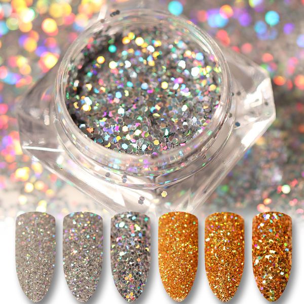1.8g hexagon holographic nail glittering powder shinning gold silver nail laser flakes paillette manicuring art sequins, Silver;gold
1.8g hexagon holographic nail glittering powder shinning gold silver nail laser flakes paillette manicuring art sequins, Silver;gold