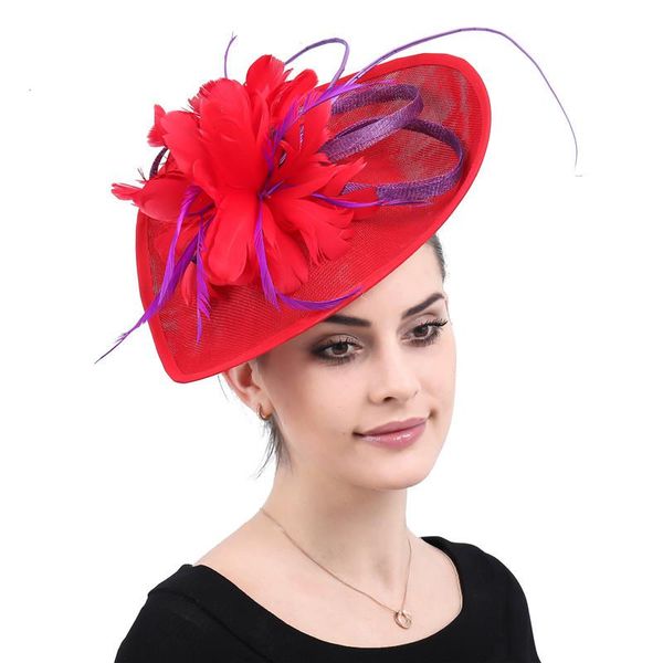 bridal lace heart hat red feather flower wedding hair accessories banquet horse racing festival ladies headpiece elegent vintage
bridal lace heart hat red feather flower wedding hair accessories banquet horse racing festival ladies headpiece elegent vintage