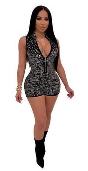irregular diamonds jumpsuit v-neck with zipper sleeveless party night clothing women short slinky bodysuit outfits ae207, Black;white
irregular diamonds jumpsuit v-neck with zipper sleeveless party night clothing women short slinky bodysuit outfits ae207, Black;white