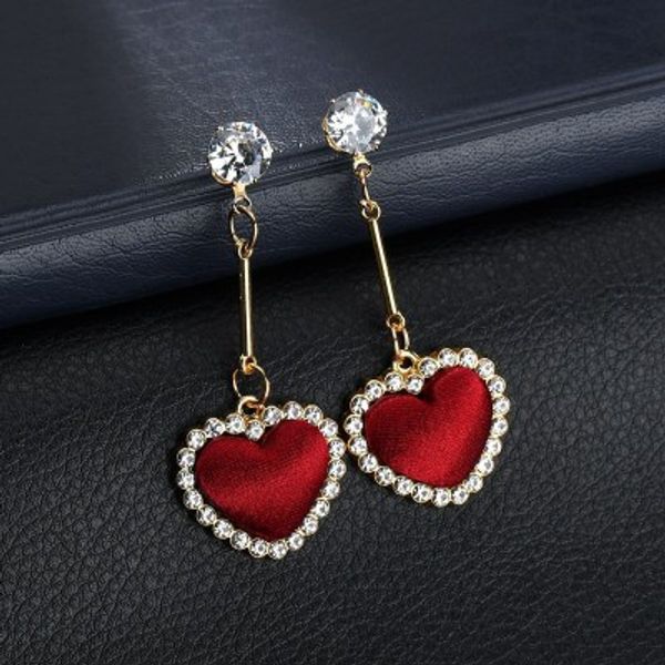 fashion cute rhinestone love heart earrings for women long earrings jewelry pom pom earring pendant jewelry e2341, Golden
fashion cute rhinestone love heart earrings for women long earrings jewelry pom pom earring pendant jewelry e2341, Golden
