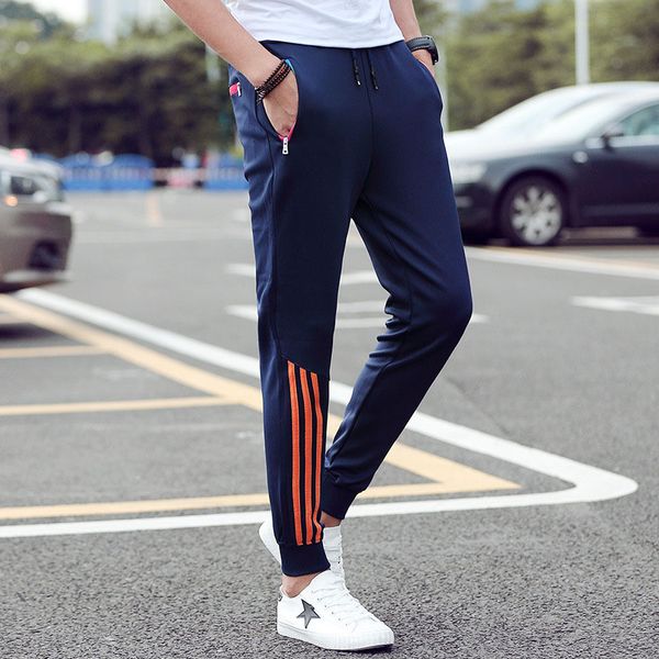 men's casual pants 2019 autumn trousers men pants slim fit sweatpants cotton jogger striped bodybuilding gyms sportswear, Black
men's casual pants 2019 autumn trousers men pants slim fit sweatpants cotton jogger striped bodybuilding gyms sportswear, Black