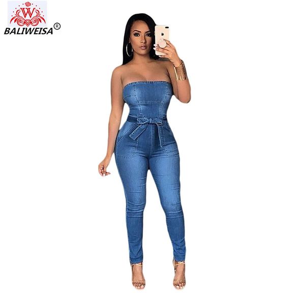 baliweisa 2019 new fashion style women denim jumpsuits solid strapless slash neck bow bodycon blue rompers
baliweisa 2019 new fashion style women denim jumpsuits solid strapless slash neck bow bodycon blue rompers