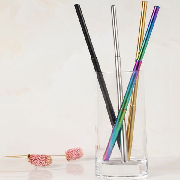 fda portable reusable folding drinking straws stainless steel metal telescopic foldable straws with aluminum case & cleaning brush 50pcs
fda portable reusable folding drinking straws stainless steel metal telescopic foldable straws with aluminum case & cleaning brush 50pcs