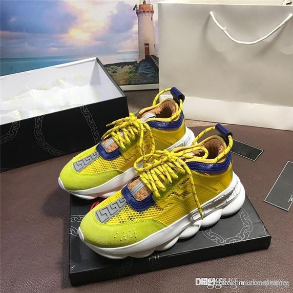 2019versace chain reaction 2 multi-color rubber suede trainers shoes sneakers medusanewwith original box, Blue;gray
2019versace chain reaction 2 multi-color rubber suede trainers shoes sneakers medusanewwith original box, Blue;gray