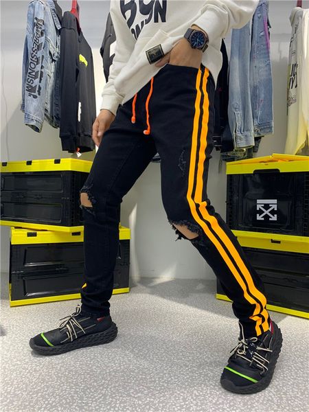 2020 новый отдыха мужская одежда знак tears stretch black jeans модельер slim fit омывается мотоцикл джинсы панель slim fit hip hop pants4, Blue
2020 новый отдыха мужская одежда знак tears stretch black jeans модельер slim fit омывается мотоцикл джинсы панель slim fit hip hop pants4, Blue