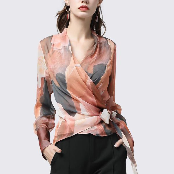 women's fashion chiffon shirts casual slight transparent print blouses elegant loose bow v-neck long sleeve women's df3242, White
women's fashion chiffon shirts casual slight transparent print blouses elegant loose bow v-neck long sleeve women's df3242, White