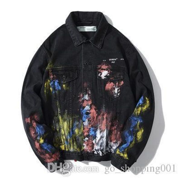 mens casual denim jacket hand-painted graffiti fireworks splashed to destroy old tide brand ow autumn and winter new, Black;brown
mens casual denim jacket hand-painted graffiti fireworks splashed to destroy old tide brand ow autumn and winter new, Black;brown