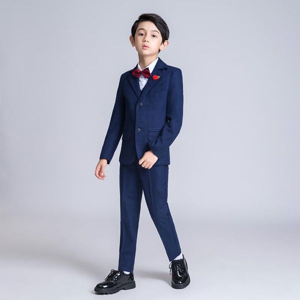 yuanlu kids 5pcs suit for boy lattice blue blazer jacket formal suit for wedding british style slim fit set, Black
yuanlu kids 5pcs suit for boy lattice blue blazer jacket formal suit for wedding british style slim fit set, Black