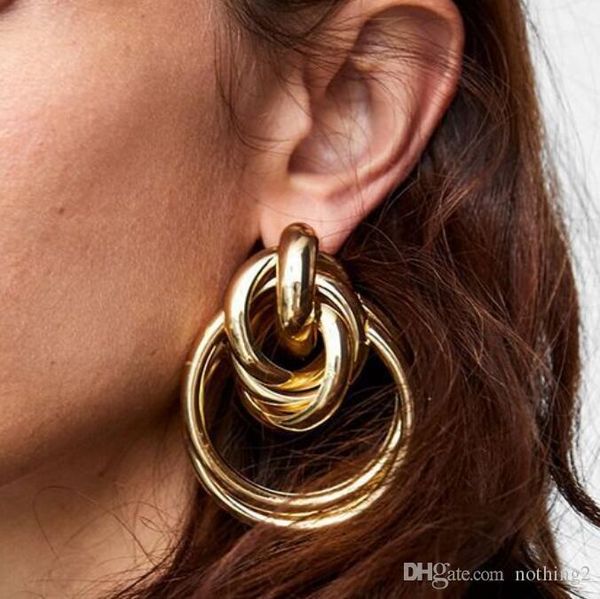 designer jewelry bohimian charm earrings muiltlayer enwind large earrings for women fashion of shipping, Golden
designer jewelry bohimian charm earrings muiltlayer enwind large earrings for women fashion of shipping, Golden