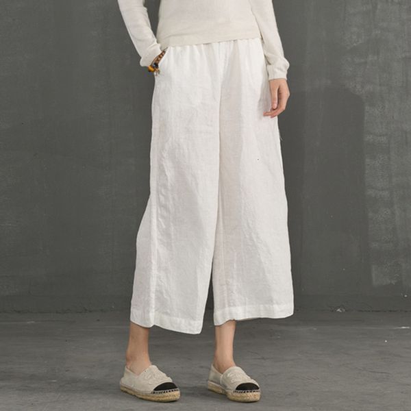 casual pants new 2019 cotton linen soft wide leg women pants elastic waist ankle length solid color summer loose trouser, Black;white
casual pants new 2019 cotton linen soft wide leg women pants elastic waist ankle length solid color summer loose trouser, Black;white