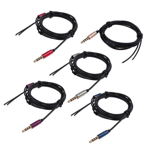 5 pieces 1.20m 3.5mm diy earphone audio cable headphone replacement 4 pole copper core wire
5 pieces 1.20m 3.5mm diy earphone audio cable headphone replacement 4 pole copper core wire