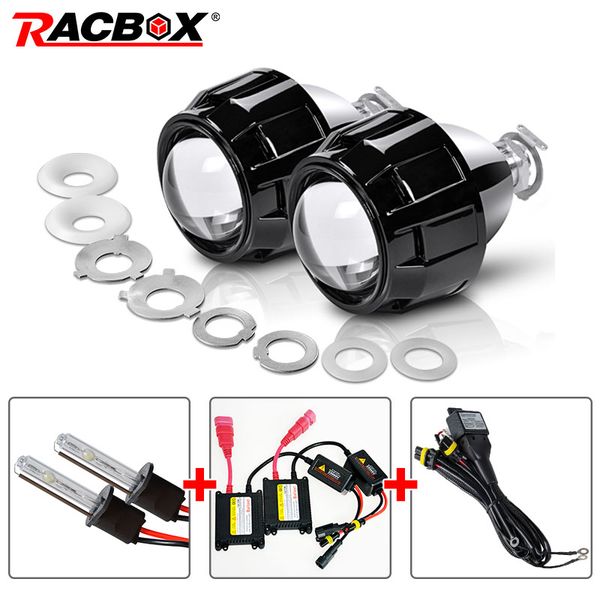 racbox 35w 2.5 inch lhd rhd bi-xenon hid projector lens h4 h7 auto headlight set 4300k 6000k 8000k for retrofit car headlight
racbox 35w 2.5 inch lhd rhd bi-xenon hid projector lens h4 h7 auto headlight set 4300k 6000k 8000k for retrofit car headlight