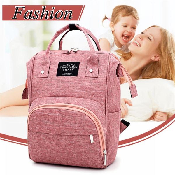 Large Capacity Baby Nappy Changing Diaper Mummy Bag Maternity Backpack Bags Mum Bag Stroller Baby Care Waterproof Backpack