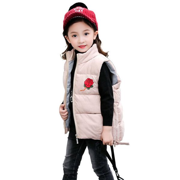 2019 down cotton warm girls vest embroidered baby girl vest thick children girls jacket jacket winter children's clothing, Blue
2019 down cotton warm girls vest embroidered baby girl vest thick children girls jacket jacket winter children's clothing, Blue