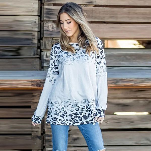fashion women's ladies spring summer long sleeve shirt loose casual leopard t-shirt sy253239, White
fashion women's ladies spring summer long sleeve shirt loose casual leopard t-shirt sy253239, White