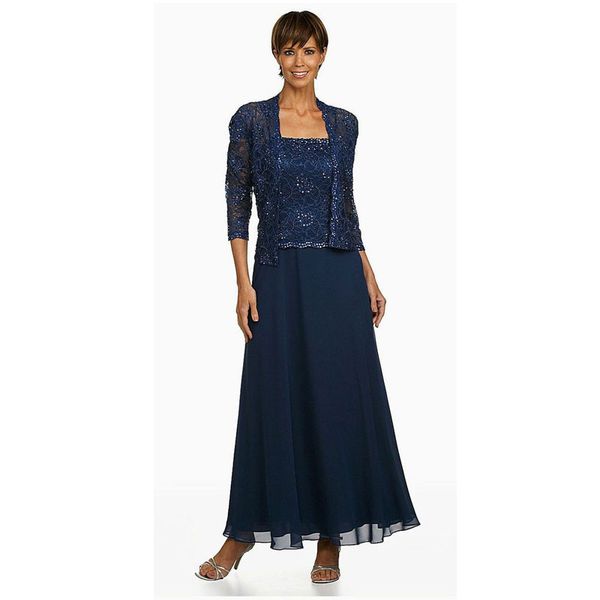 navy blue beaded mother of the bride dresses with long sleeves jacket square neck wedding guest dress ankle length chiffon formal gowns, Black;red
navy blue beaded mother of the bride dresses with long sleeves jacket square neck wedding guest dress ankle length chiffon formal gowns, Black;red
