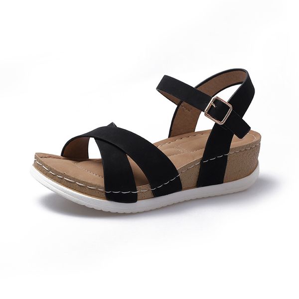 casual sandals women wedges sandals pumps ankle buckle open toe snake print summer women shoes fashion 2020 wedges shoes 36-42, Black
casual sandals women wedges sandals pumps ankle buckle open toe snake print summer women shoes fashion 2020 wedges shoes 36-42, Black