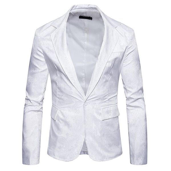 new fashion trend suit suit jacket men's casual single button business formal wedding groom groomsmen dress, White;black
new fashion trend suit suit jacket men's casual single button business formal wedding groom groomsmen dress, White;black