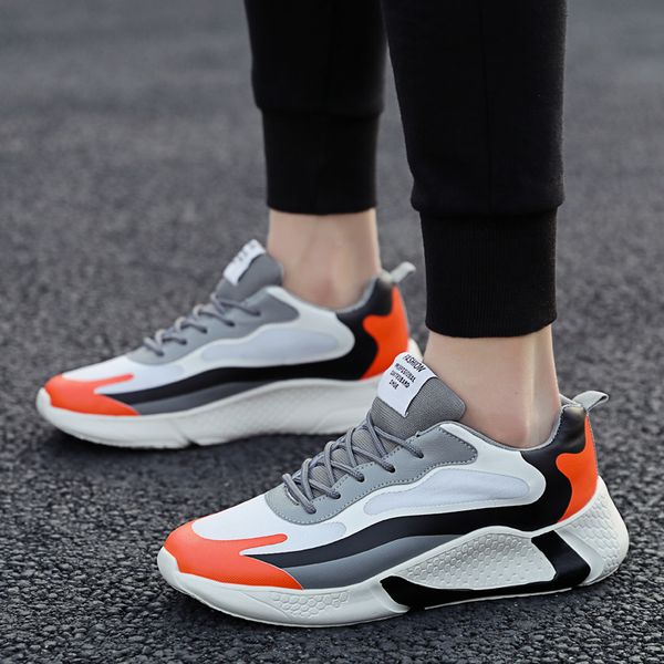 men sneakers bounce summer outdoor sport shoes professional training shoes men casual super cool breathable running, Black
