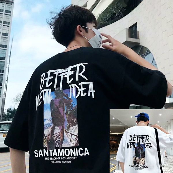 summer new style japanese-style popular brand chinese-style cool printed trend 5 points sleeve t-shirt loose-fit men's short-sle, White;black
summer new style japanese-style popular brand chinese-style cool printed trend 5 points sleeve t-shirt loose-fit men's short-sle, White;black