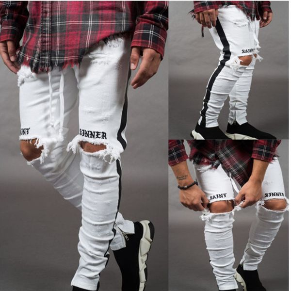 2019hip hop men stylish ripped jeans pants biker skinny slim straight frayed denim trousers new fashion skinny jeans men clothes, Blue
2019hip hop men stylish ripped jeans pants biker skinny slim straight frayed denim trousers new fashion skinny jeans men clothes, Blue