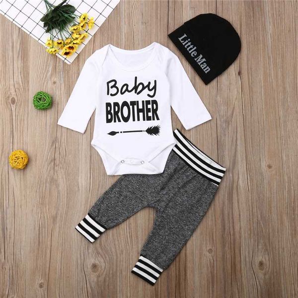 clothing sets 3pcs born infant baby boy girl romper pants tracksuit outfit clothes, White
clothing sets 3pcs born infant baby boy girl romper pants tracksuit outfit clothes, White