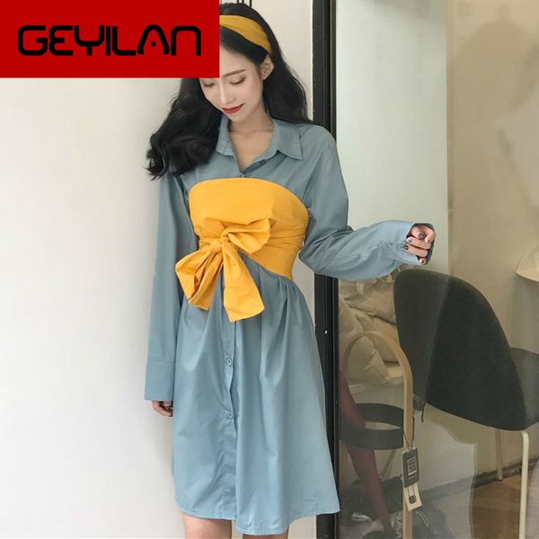 women long sleeve shirt dress turn-down collar dress summer office lady two piece shirt dress+bandage wrapped chest, Black;gray
women long sleeve shirt dress turn-down collar dress summer office lady two piece shirt dress+bandage wrapped chest, Black;gray