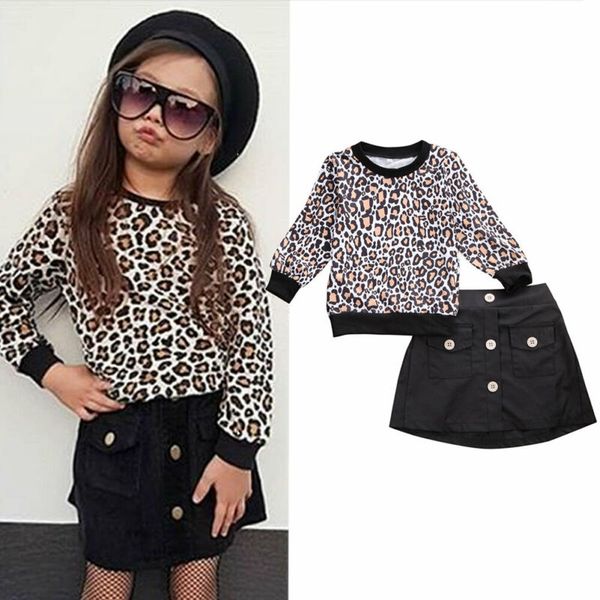 Baby Girl Toddler Infant Cute Kid Long-sleeved O Neck Leopard Tops + Short Skirt Autumn Clothes Set 1-6Y Clothing 2019 New
Baby Girl Toddler Infant Cute Kid Long-sleeved O Neck Leopard Tops + Short Skirt Autumn Clothes Set 1-6Y Clothing 2019 New