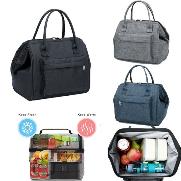 portable casual lunch bag women men insulated thermal containers portable lunch tote box for work pinic travel, Blue;pink
portable casual lunch bag women men insulated thermal containers portable lunch tote box for work pinic travel, Blue;pink