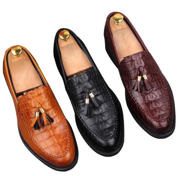Black Leather Loafers With Tassels Men's Moccasins Casual Shoes Business Shoes Wedding Dress Man Slippers Flat 1a11
Black Leather Loafers With Tassels Men's Moccasins Casual Shoes Business Shoes Wedding Dress Man Slippers Flat 1a11