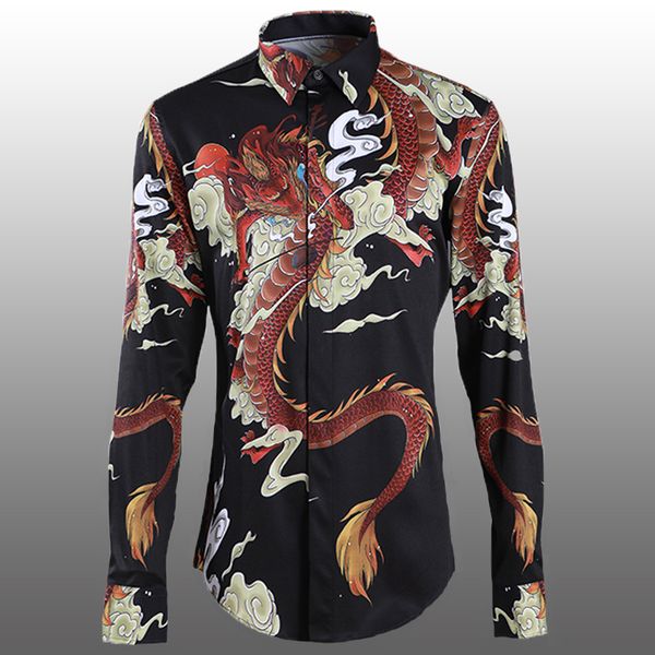 allover printed mens shirts luxury china dragon long sleeve mens dress shirts plus size 4xl fashion slim fit male, White;black
allover printed mens shirts luxury china dragon long sleeve mens dress shirts plus size 4xl fashion slim fit male, White;black