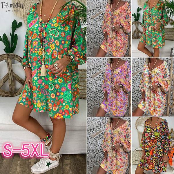 summer women boho floral long sleeve dress holiday beach shirt dress ladies print mini dress size size s-5xl, Black;gray
summer women boho floral long sleeve dress holiday beach shirt dress ladies print mini dress size size s-5xl, Black;gray