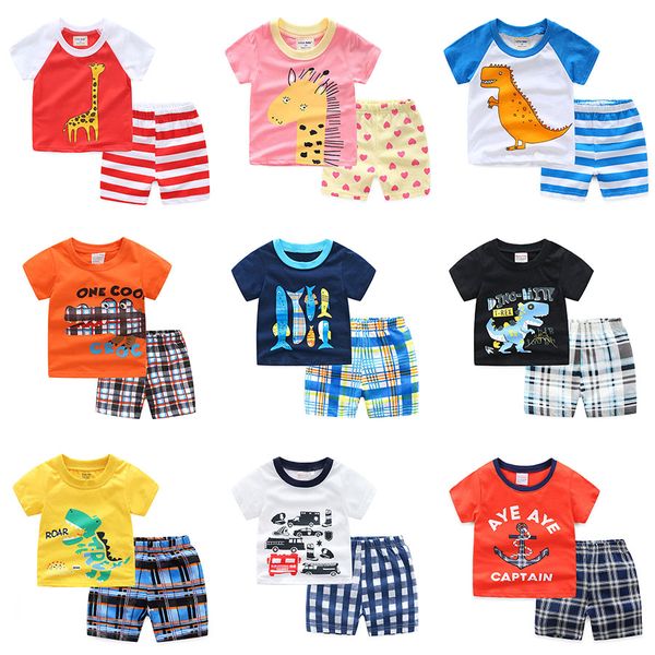 kids cartoon animals pajamas set printing short sleeve plaids short pants outfits boys dinosaur suit summer clothing set 38 styles, Blue;red
kids cartoon animals pajamas set printing short sleeve plaids short pants outfits boys dinosaur suit summer clothing set 38 styles, Blue;red