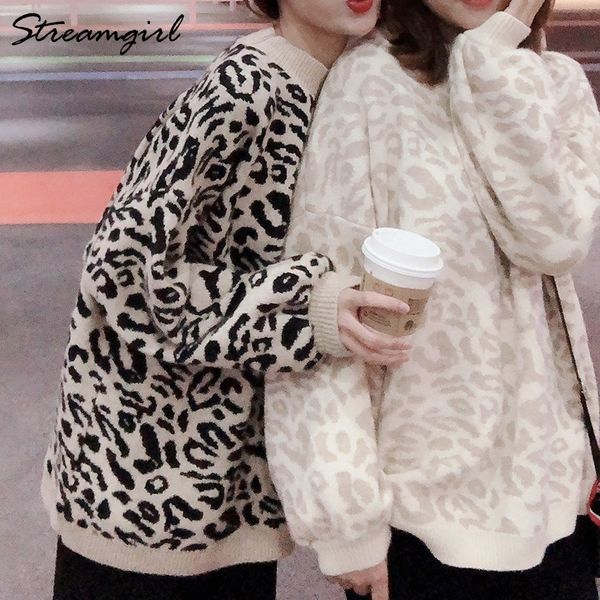 knited leopard sweater oversize for women autumn winter pullover sweaters female jumpers ladies leopard print sweater 2020, White;black
knited leopard sweater oversize for women autumn winter pullover sweaters female jumpers ladies leopard print sweater 2020, White;black