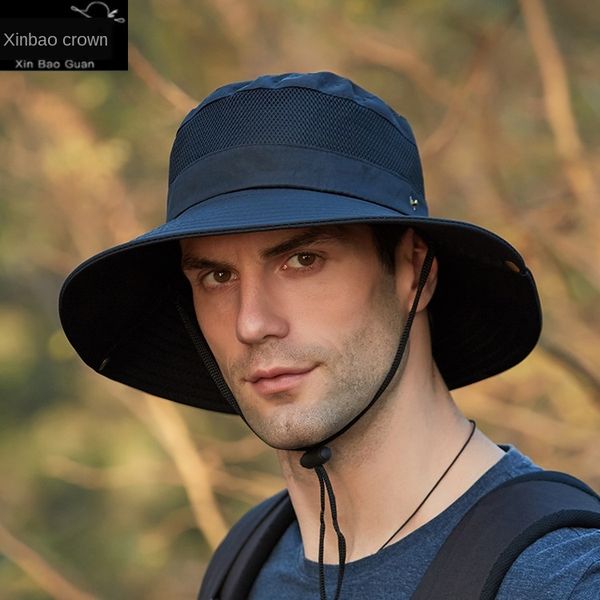 9201 mesh breathable fisherman men's outdoor mountaineering women's bucket bucket large eaves sun hat benny hat, Blue;gray
9201 mesh breathable fisherman men's outdoor mountaineering women's bucket bucket large eaves sun hat benny hat, Blue;gray