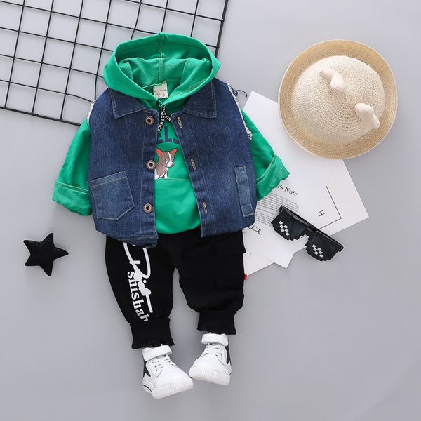 children boys girls jeans vest hoodies cartoon dog pants 3pcs/sets baby leisure clothes autumn fashion toddler cotton tracksuits, White
children boys girls jeans vest hoodies cartoon dog pants 3pcs/sets baby leisure clothes autumn fashion toddler cotton tracksuits, White