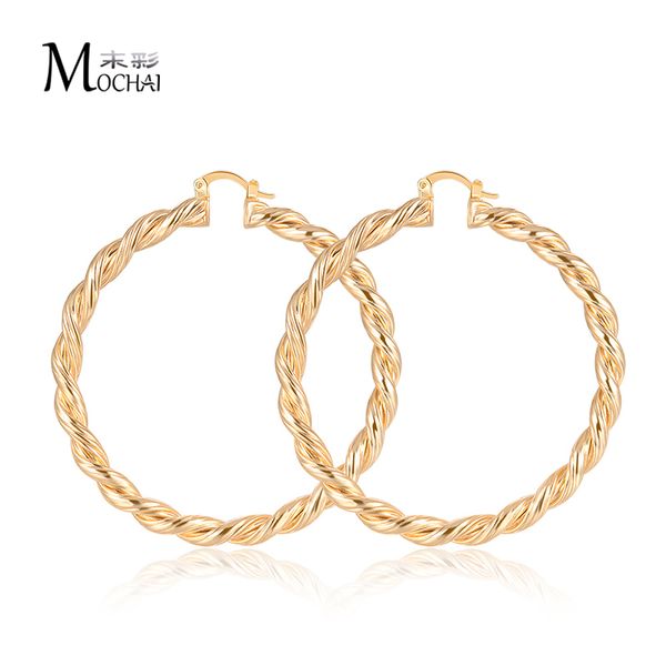 trendy big round earrings gold color rope twisted loop hoop earring large size for women jewelry wholesale zk30 70mm, Golden;silver 
trendy big round earrings gold color rope twisted loop hoop earring large size for women jewelry wholesale zk30 70mm, Golden;silver