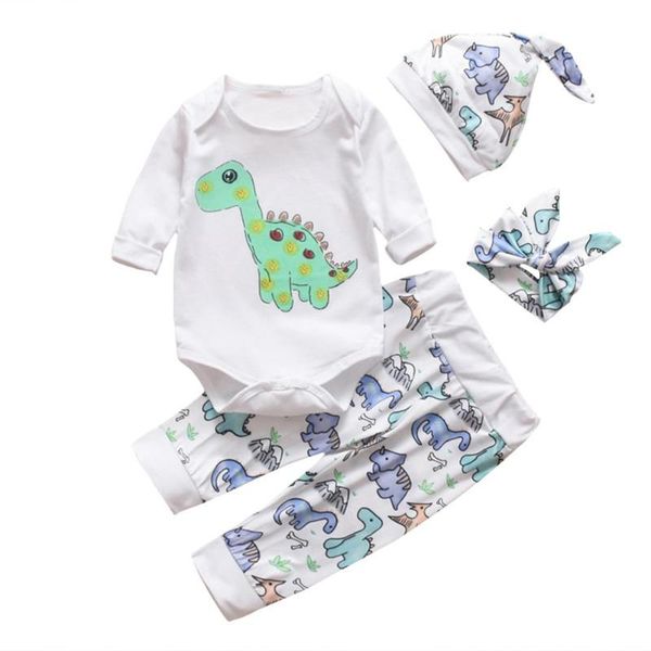 4pcs autumn baby girls boys romper long sleeve dinosaur pattern cotton clothes set, Blue
4pcs autumn baby girls boys romper long sleeve dinosaur pattern cotton clothes set, Blue