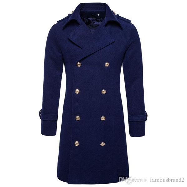 mens double breasted blends coats long winter coat thick warm fashion jackets slim fit, Black
mens double breasted blends coats long winter coat thick warm fashion jackets slim fit, Black
